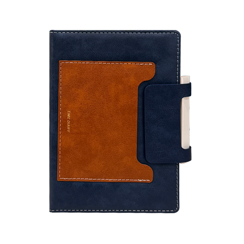 Cuadernos de reuniones de cuero PU con diseño de hebilla