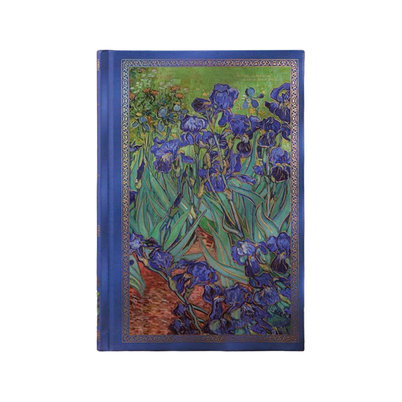 Cuadernos clásicos cubiertos de papel con arte floral