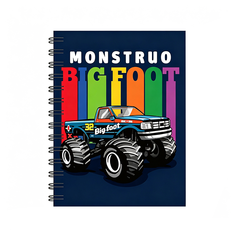 Cuaderno espiral deportivo para coche de juego retro