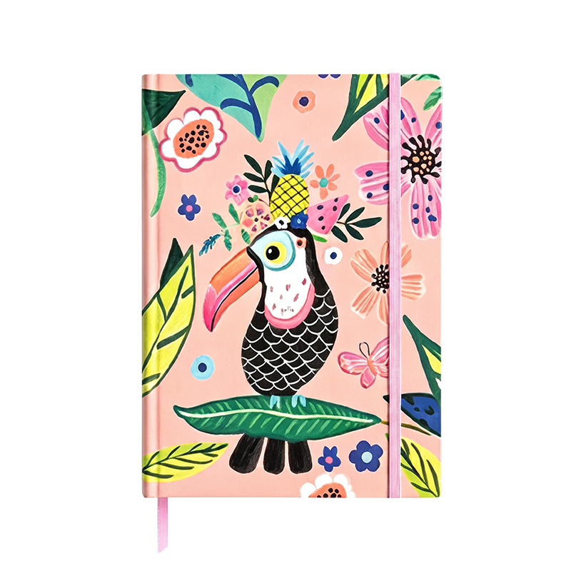 Cuaderno de cierre de correa de tucán tropical