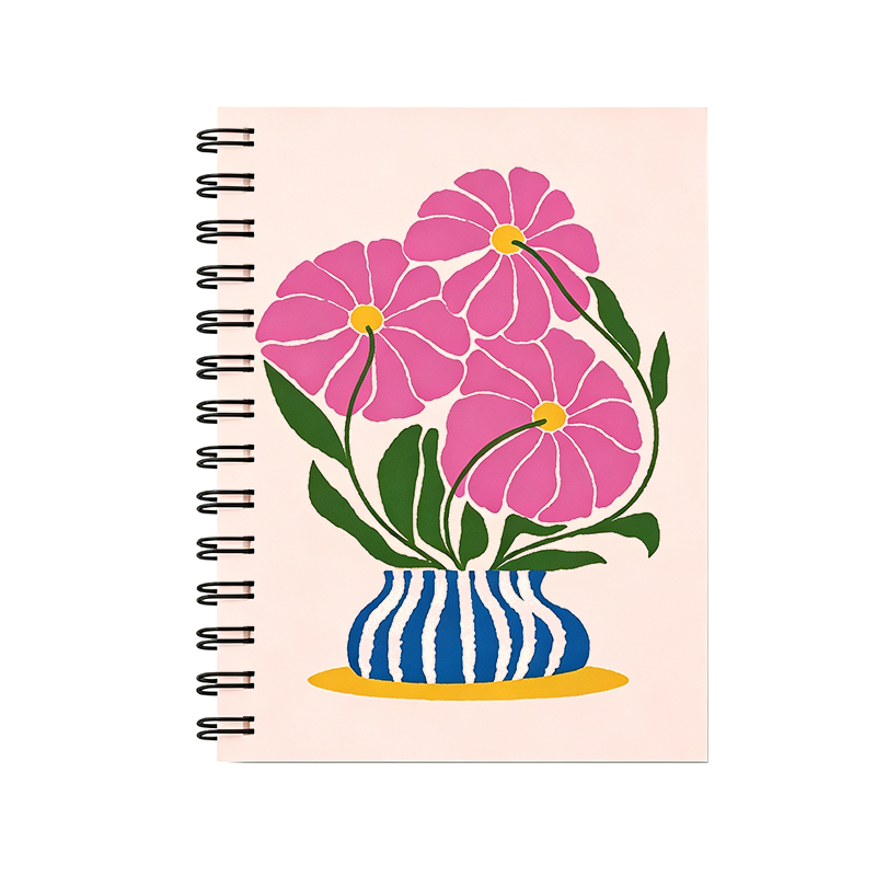Cuaderno de ilustración plana minimalista