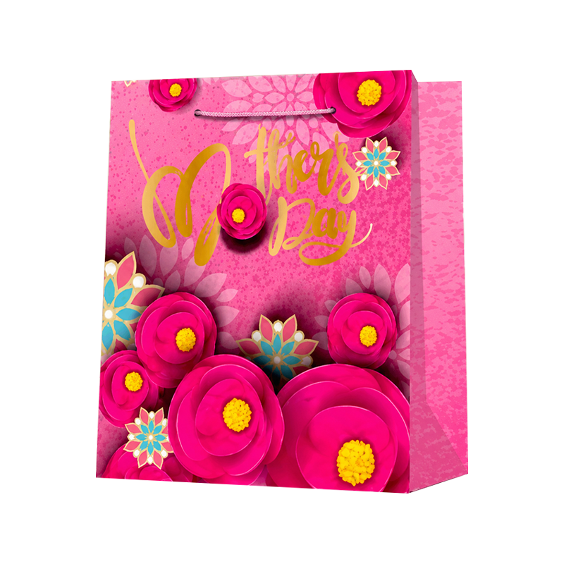 Bolsas de compras verticales Pink Rose Mother